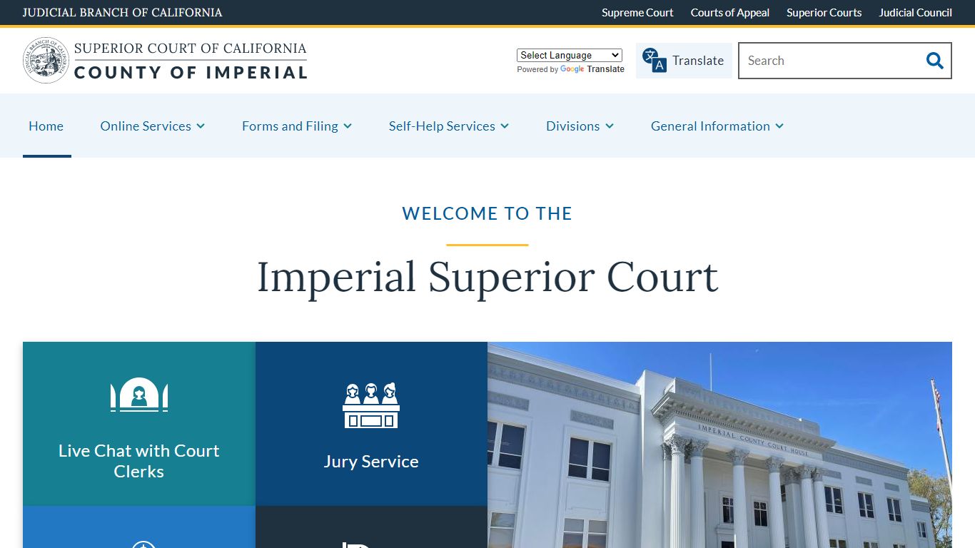 Home | Superior Court of California | County of Imperial